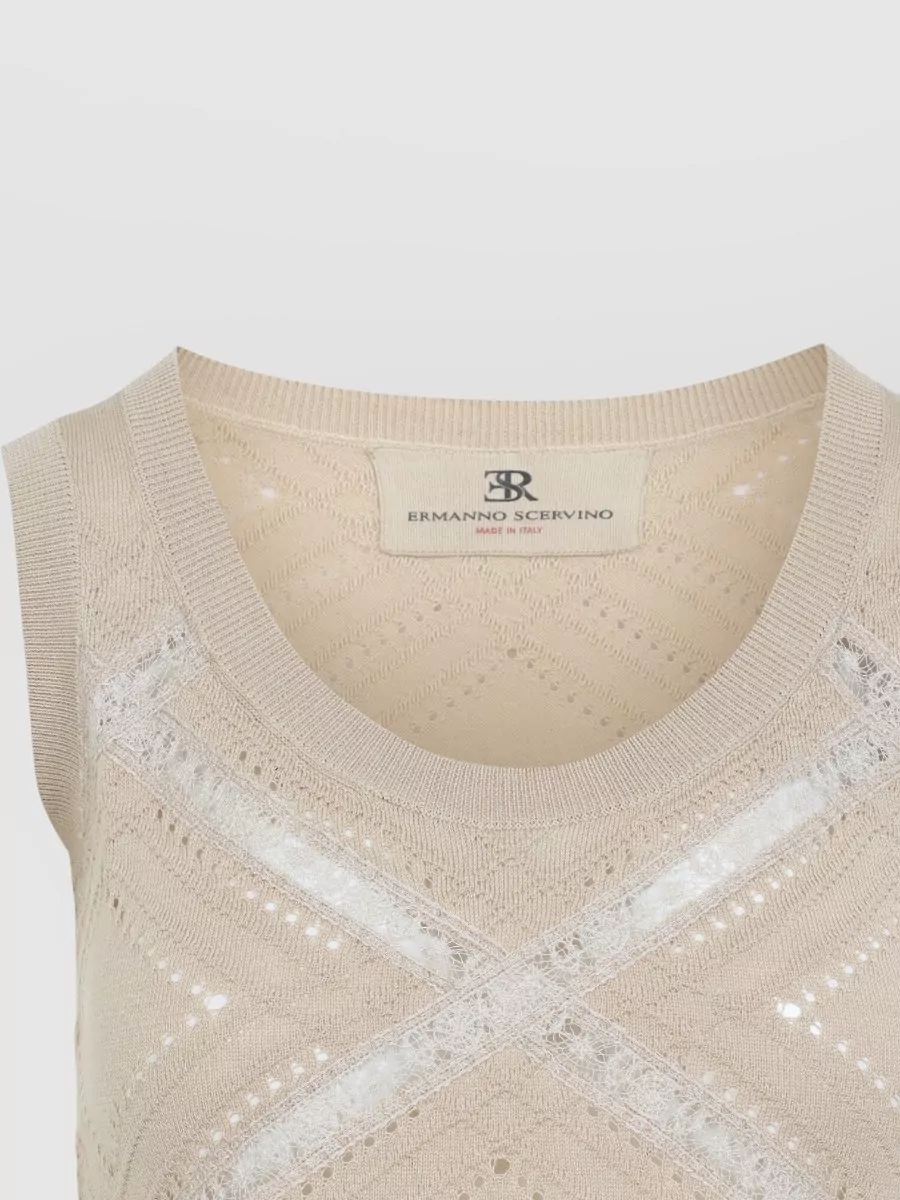 Ermanno Scervino Silk Sleeveless Knitted Top