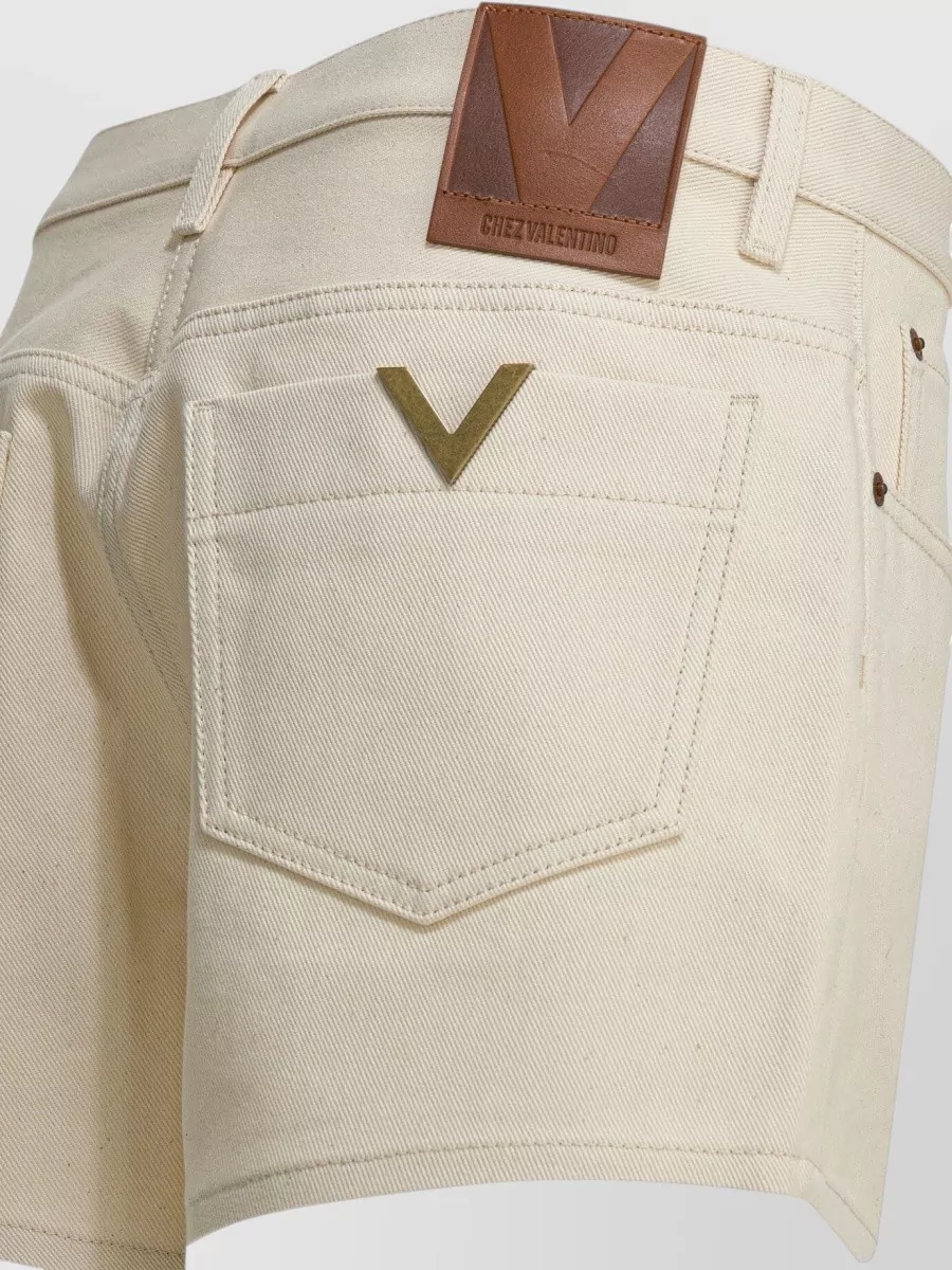 Valentino Cotton Mini Shorts