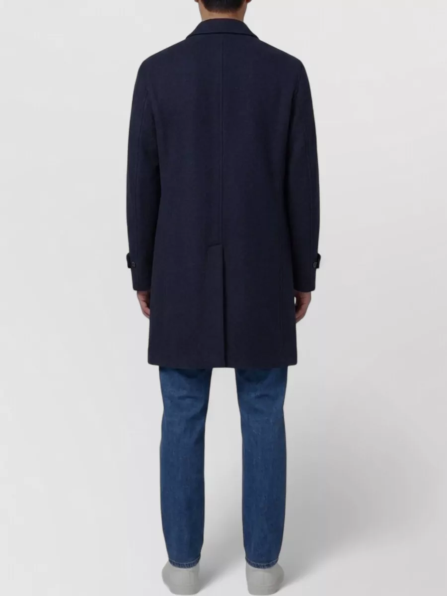 Lardini Silk-Blend Virgin Wool Cashmere Single-Breasted Coat