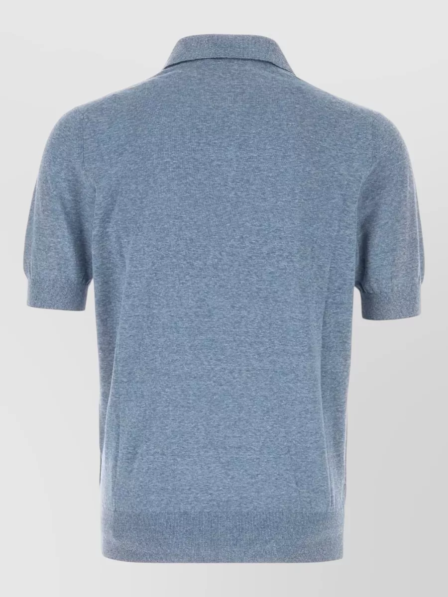 Brunello Cucinelli Linen Silk Polo Shirt
