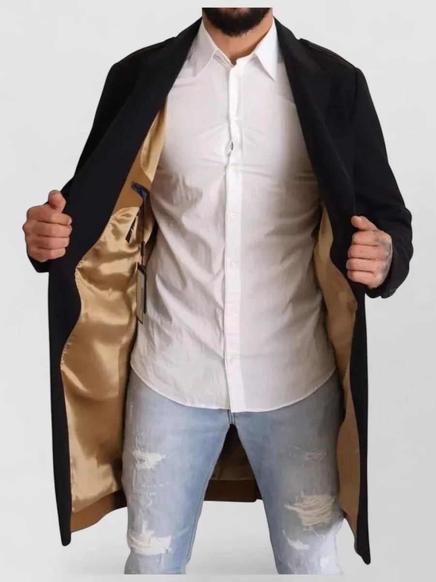 Dolce&Gabbana Wool Single-Breasted Coat