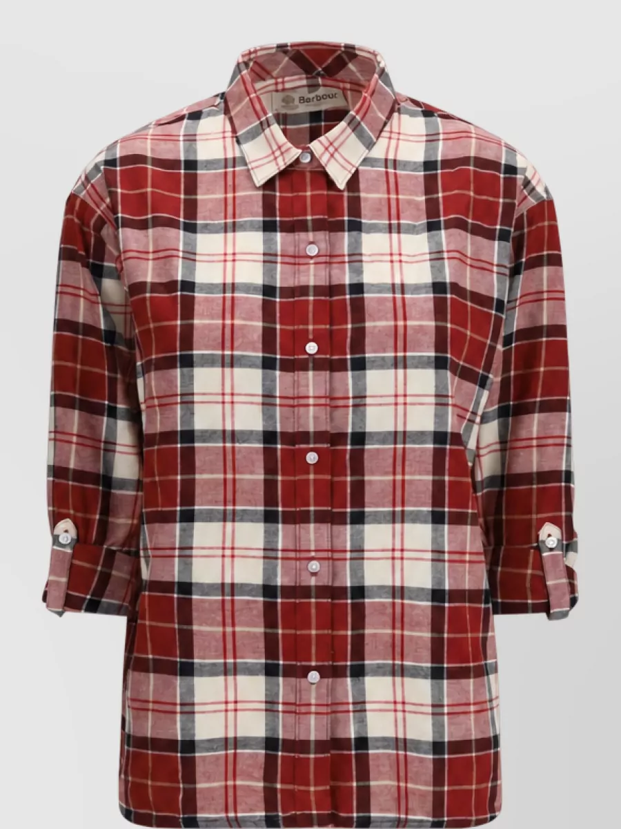 Barbour checked cotton long-sleeve shirt