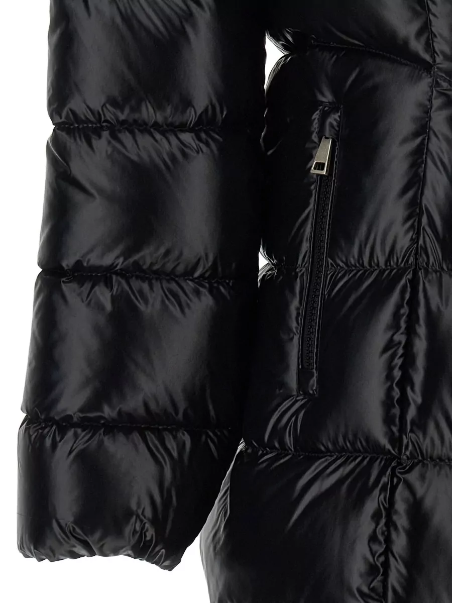 Moncler Down Long Hooded Puffer Coat