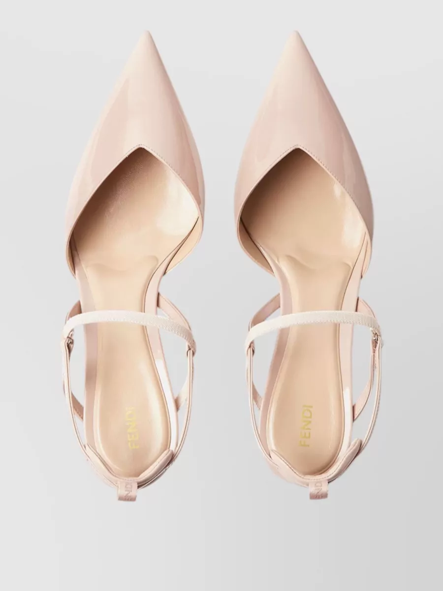 Fendi Patent Leather Slingback Pumps