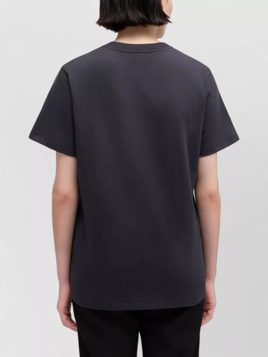 Ganni Graphic Print Crew Neck Short Sleeve Top