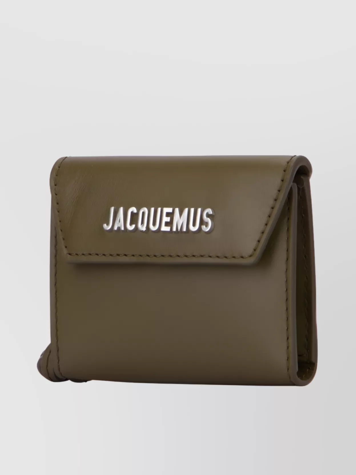 Shop Jacquemus Streamlined Rectangular Wallet Design In Green