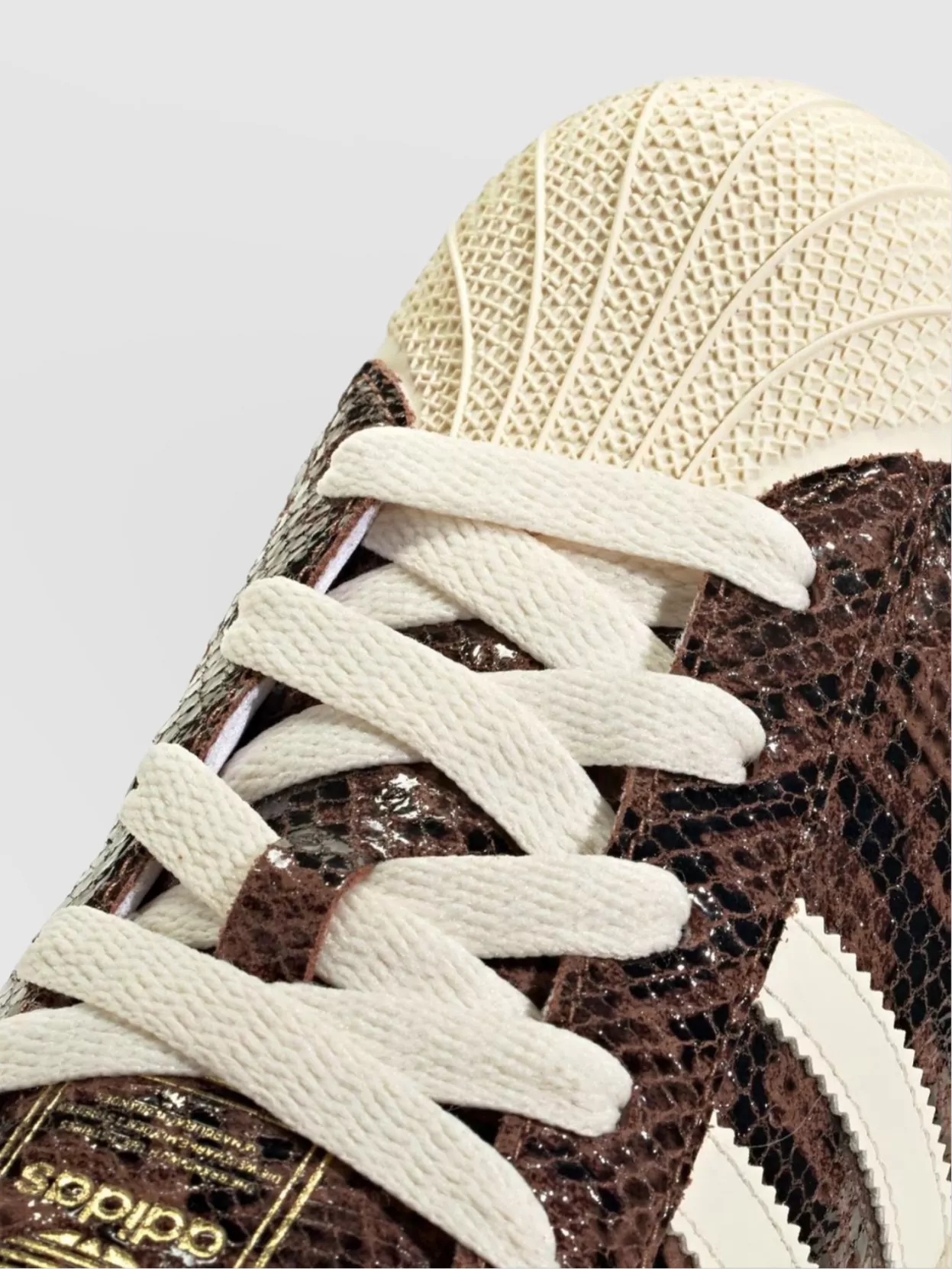 Adidas Low-Top Leather Sneakers Textured Finish