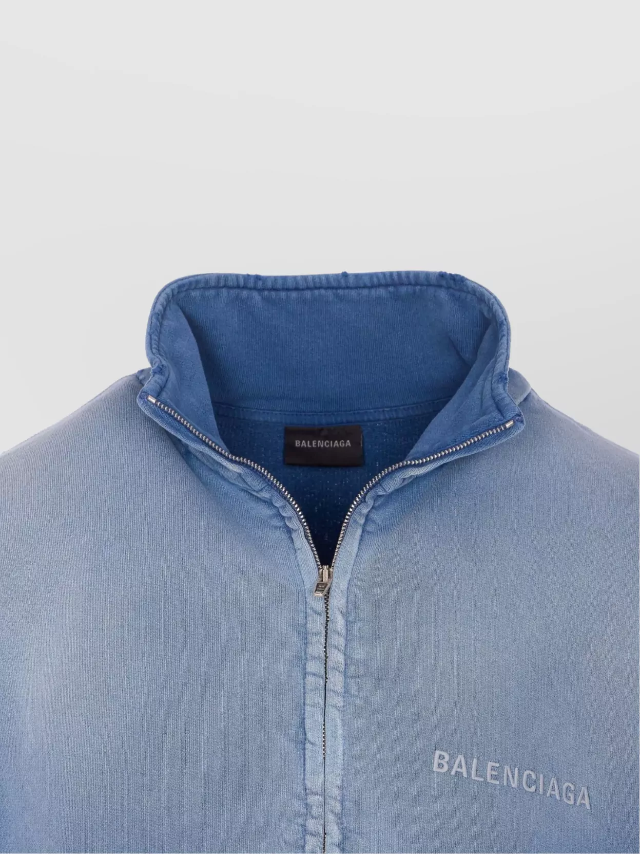Balenciaga Iii High Collar Ribbed Cuffs Jacket
