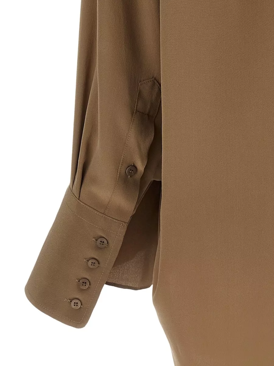 Darkpark Silk Scarf-Detail Shirt