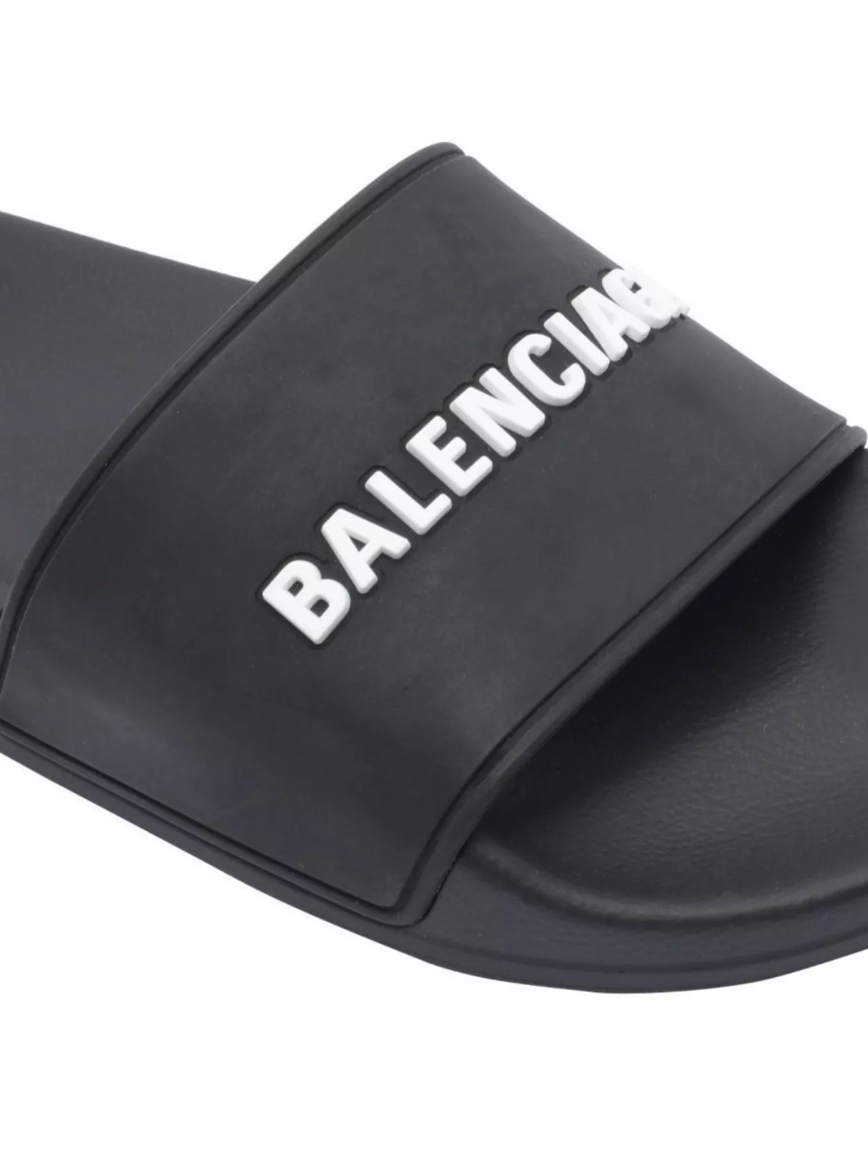 Balenciaga Slide Sandals With Flat Rubber Sole