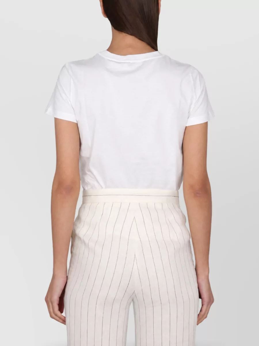 Max Mara Logo Embroidered T-Shirt