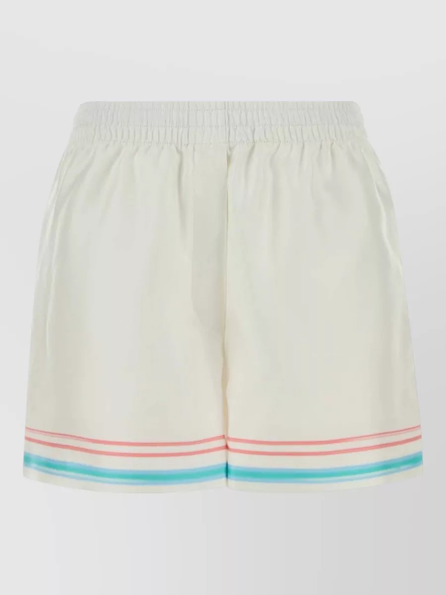 Casablanca silk knee-length shorts