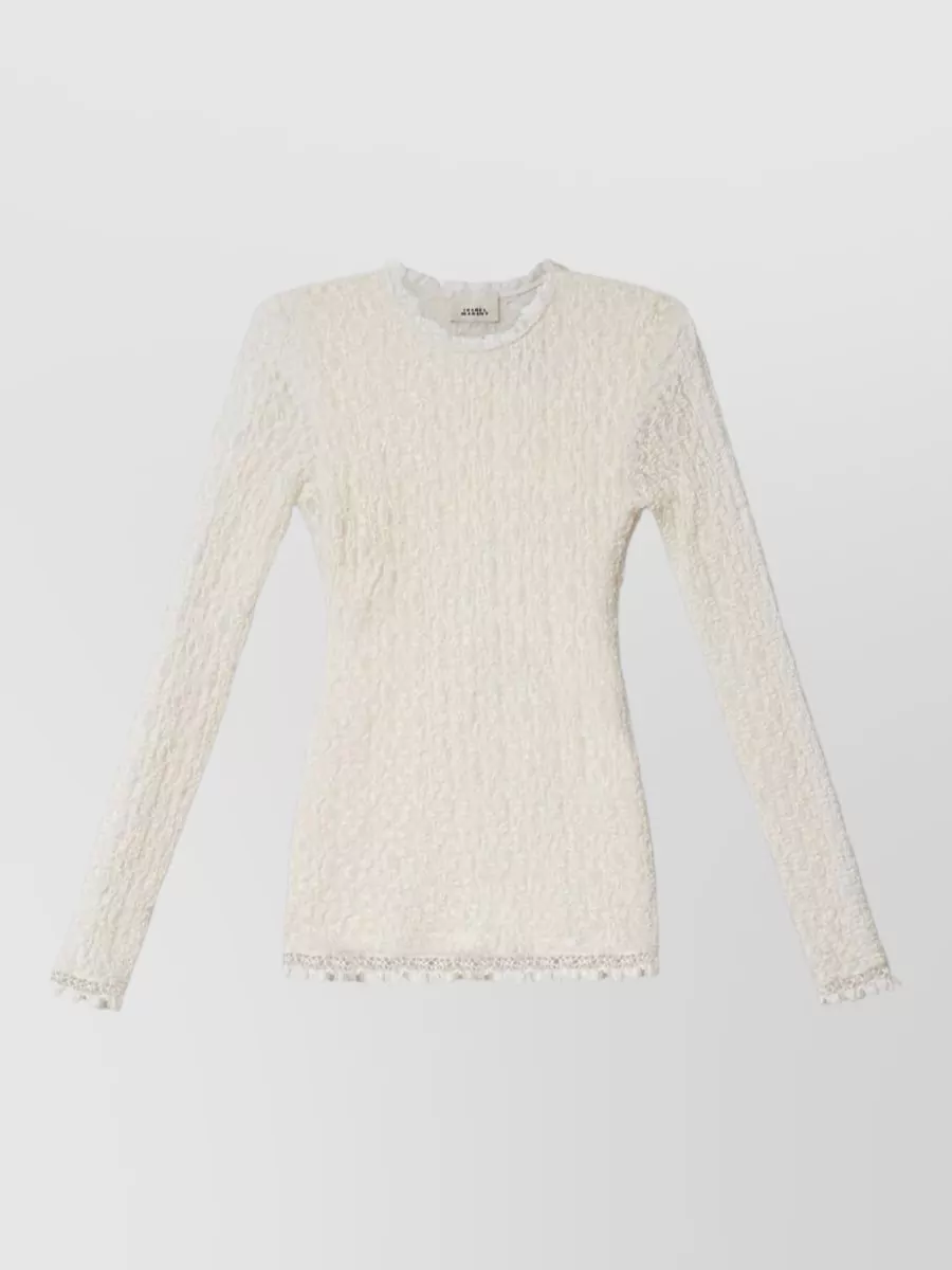 Isabel Marant lace long-sleeve blouse