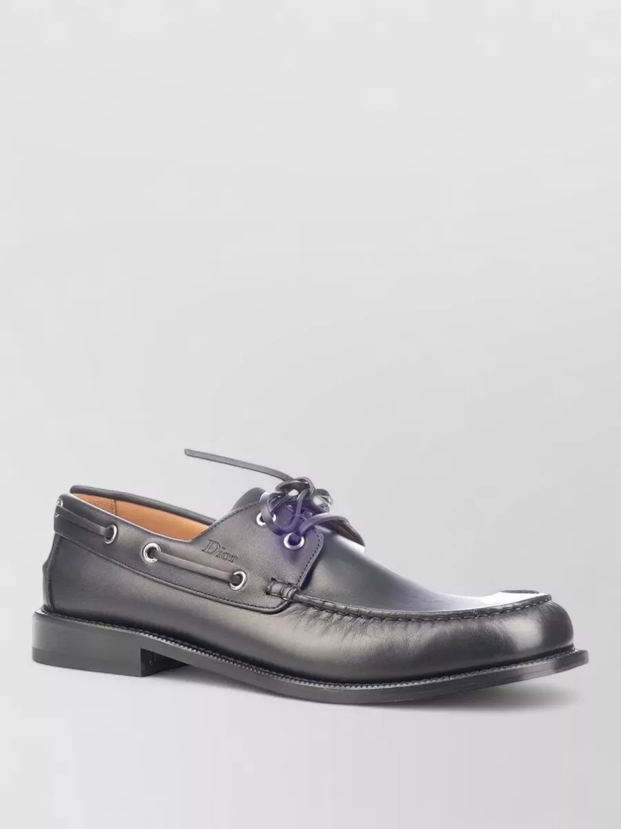 Christian Dior Leather Boat Shoes
