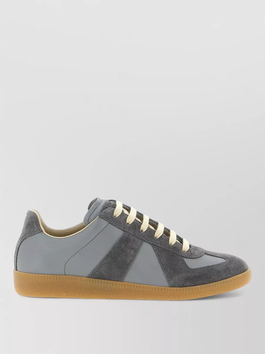 Maison Margiela Replica Sneakers Contrast Stitching Round Toe