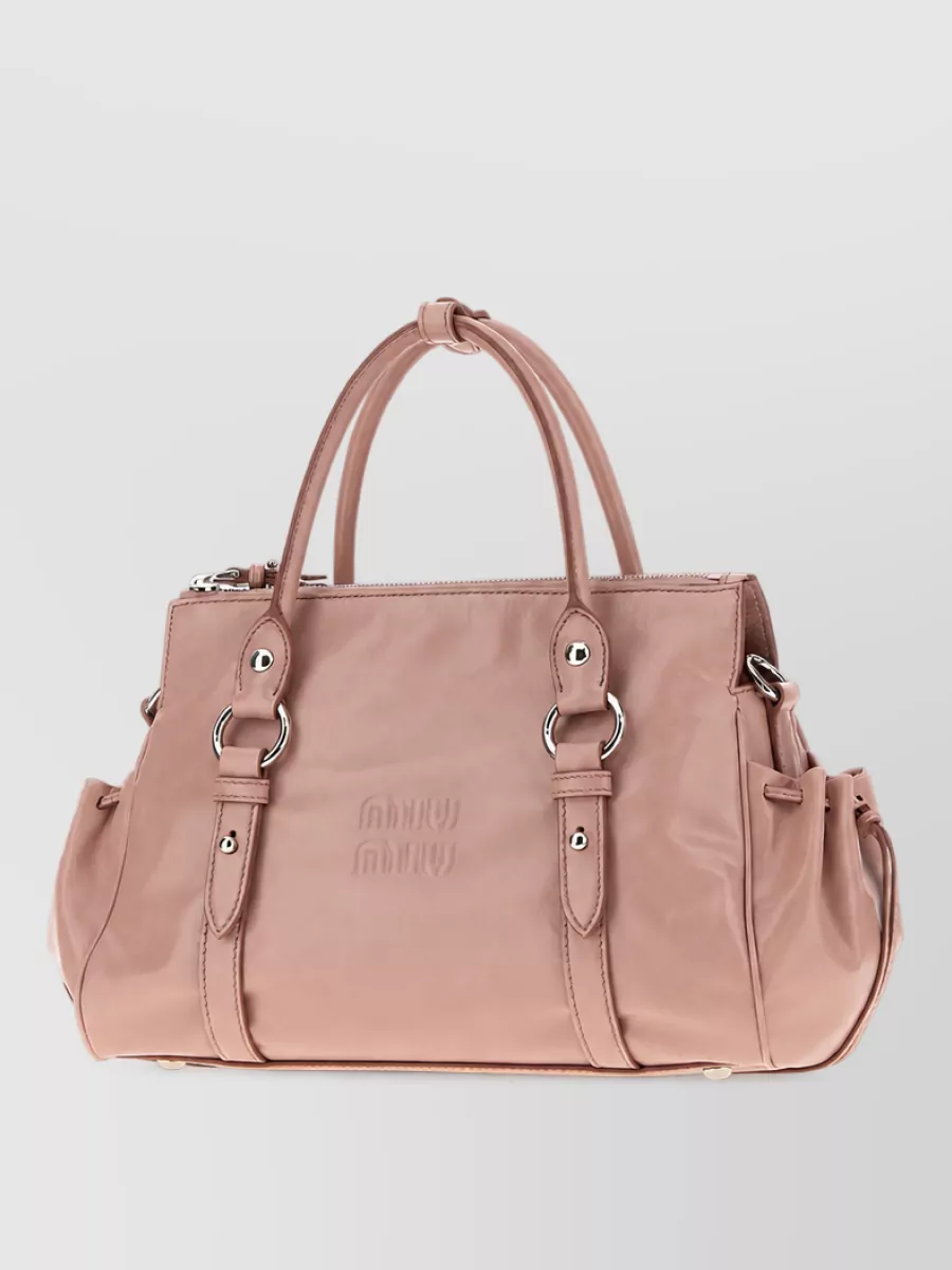 Miu Miu Na Leather Tote Bag