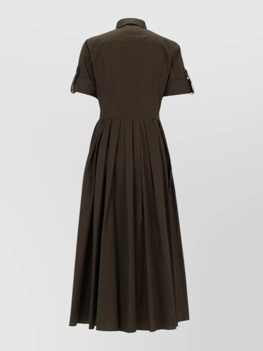 Fay Cotton Poplin Shirt Midi Dress