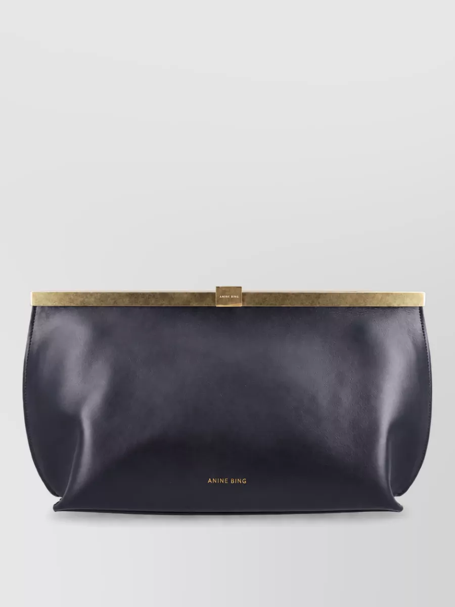 Anine Bing leather clutch bag