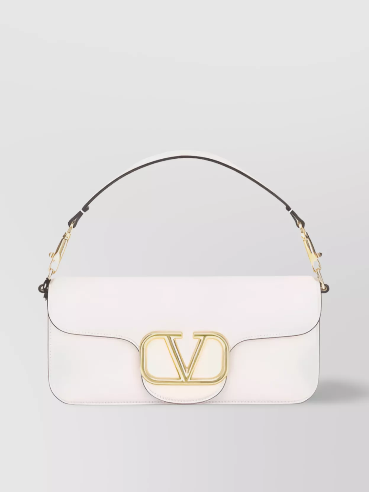 Valentino Garavani Locò Leather Shoulder Bag