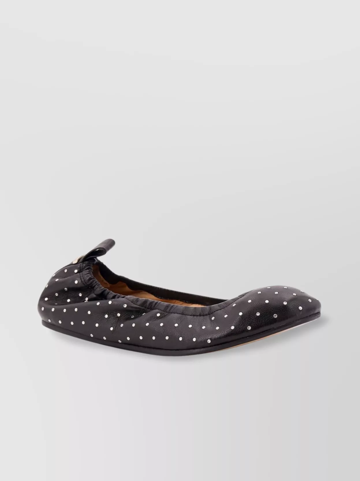 Isabel Marant Leather Ballerinas Studded Polka Dot