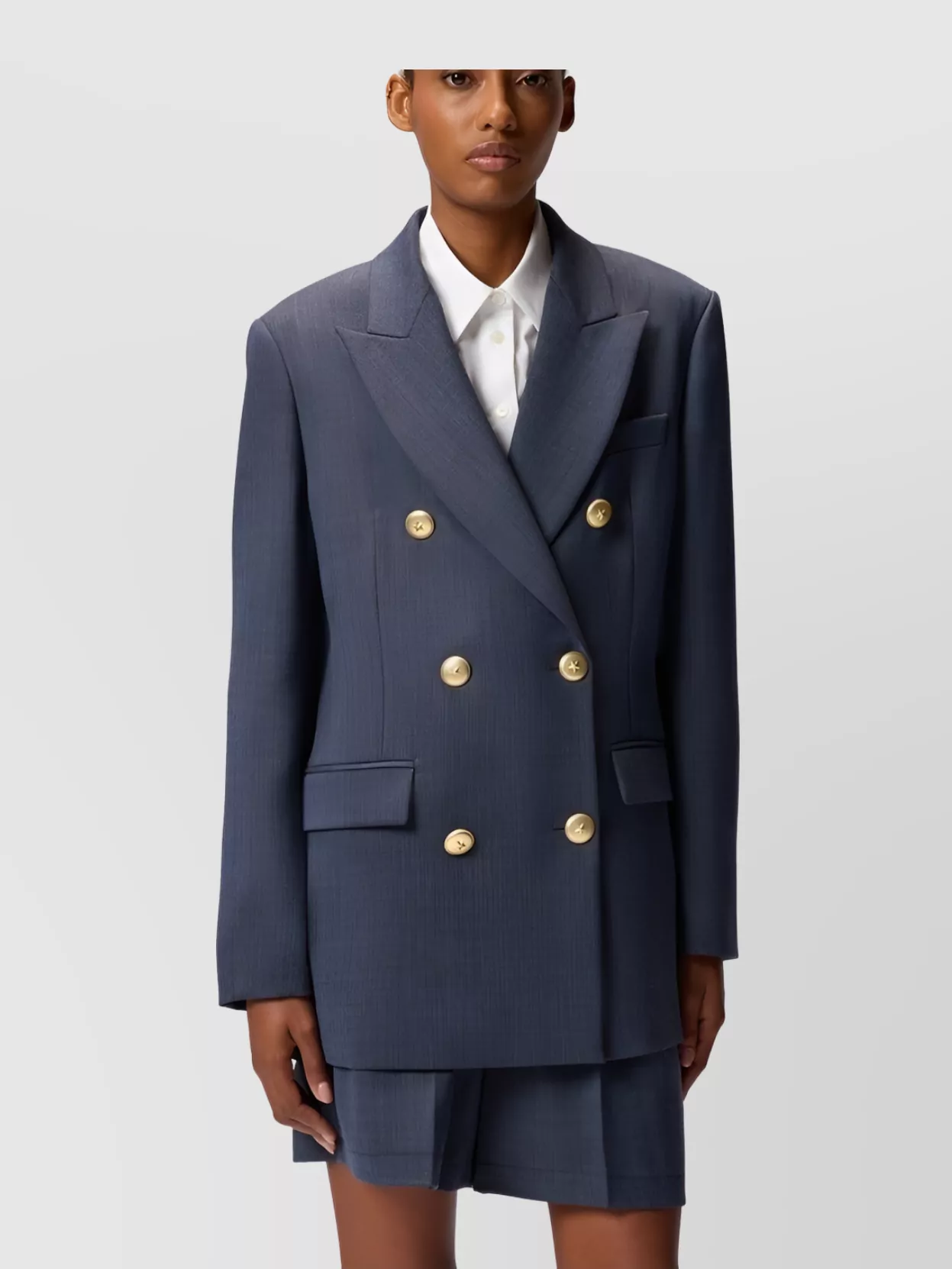 Pinko Double-Breasted Blazer Flap Pockets