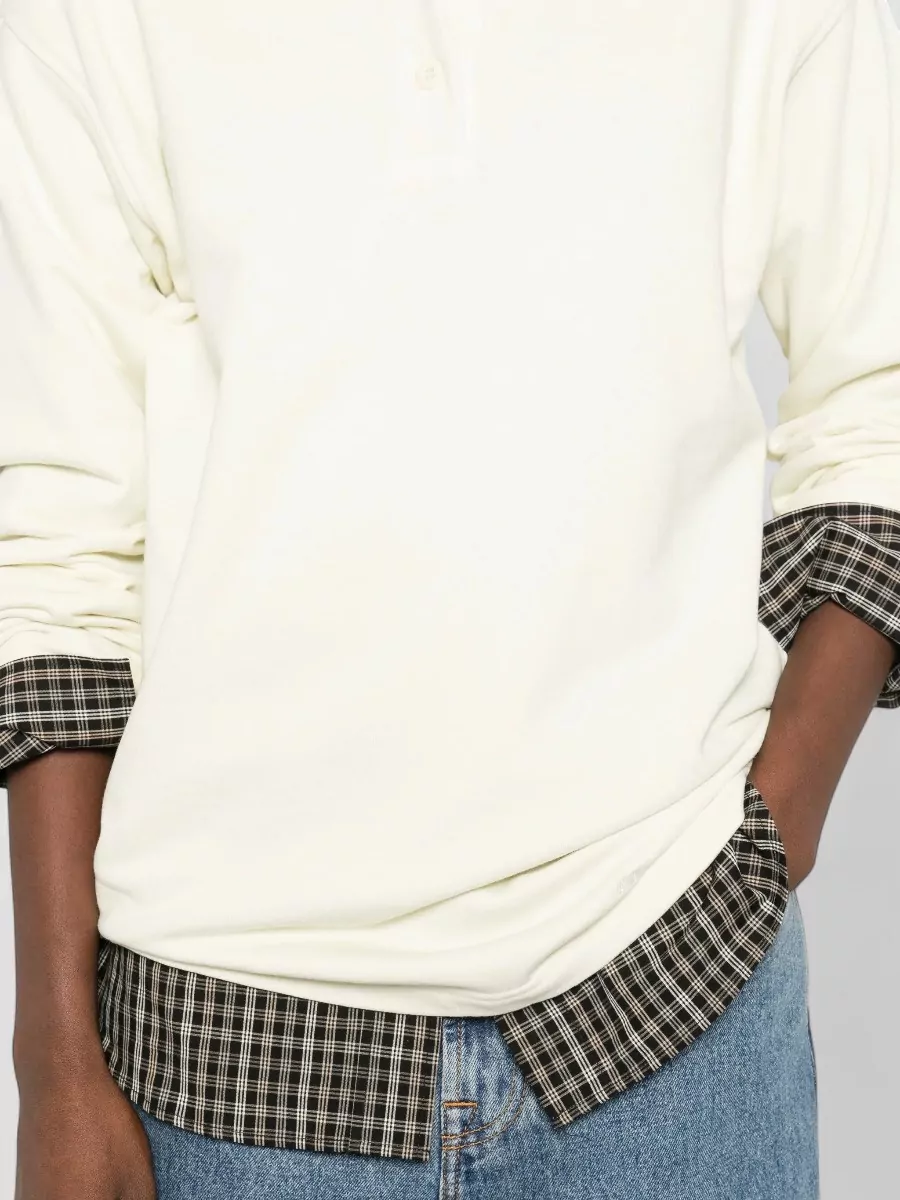 A.p.c. Long Sleeve Polo Shirt Collared Design