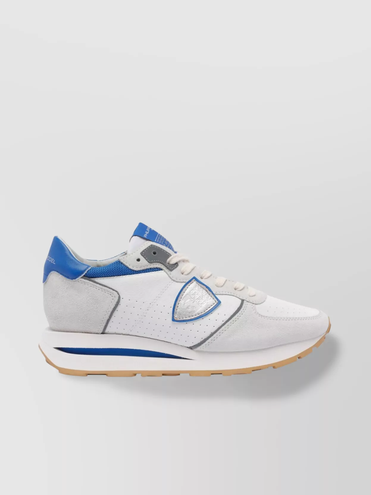 PHILIPPE MODEL LOW TOP SNEAKERS WITH CONTRAST HEEL TAB