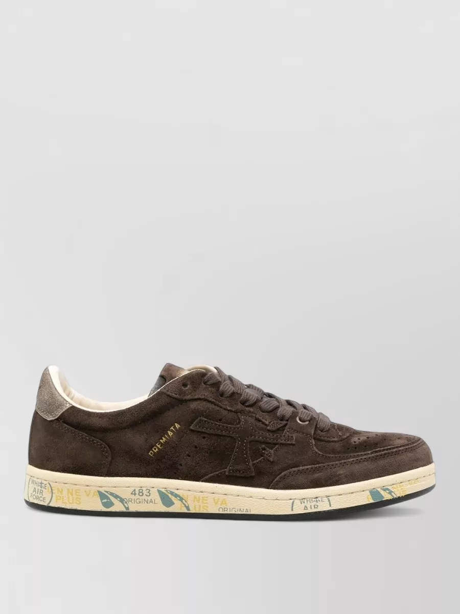Premiata Leather Low-Top Sneakers