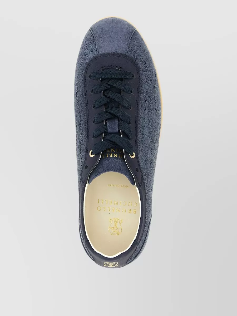 Brunello Cucinelli Leather Lace-Up Sneakers