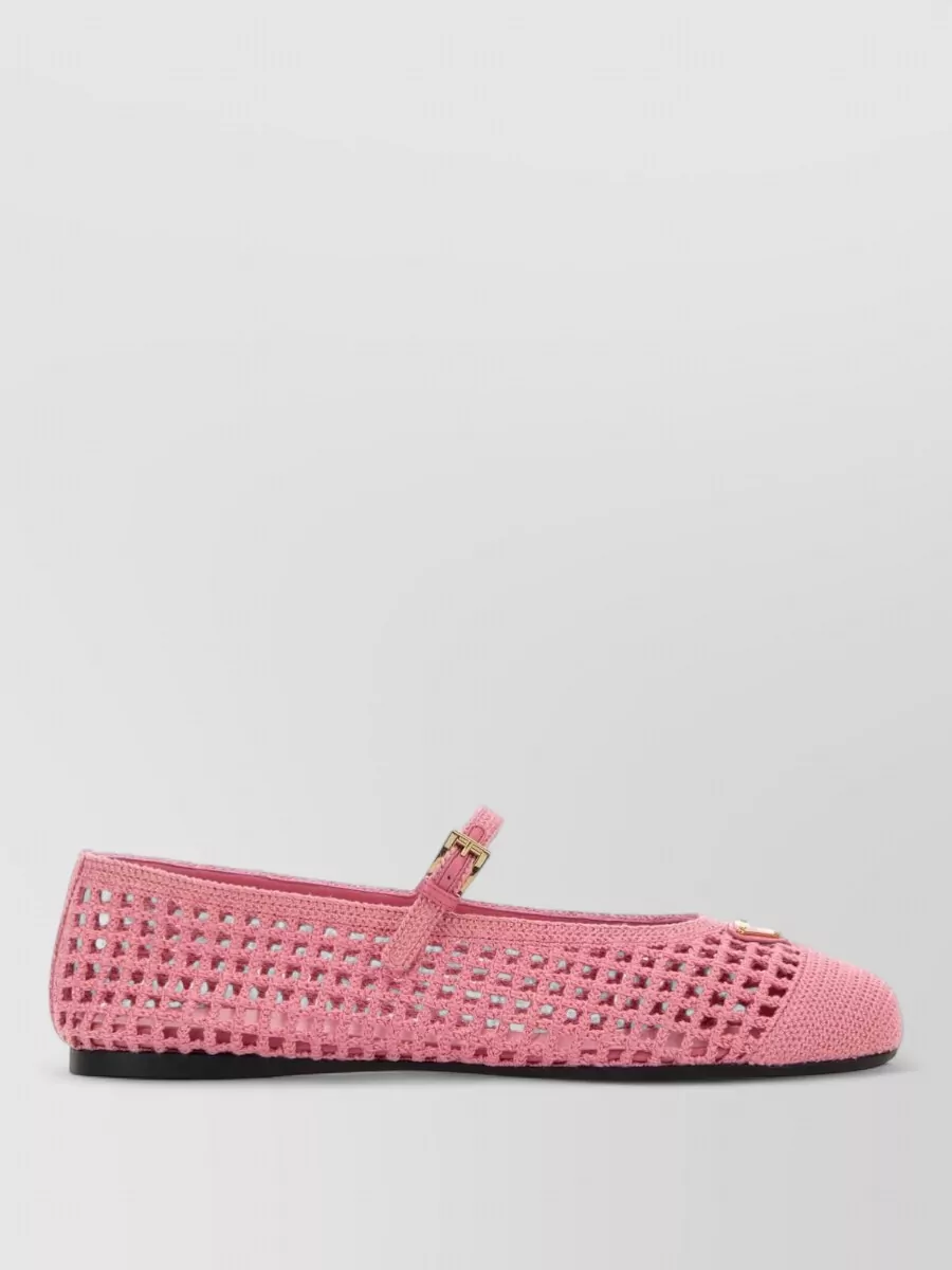 Prada Crochet Ballerina Shoes