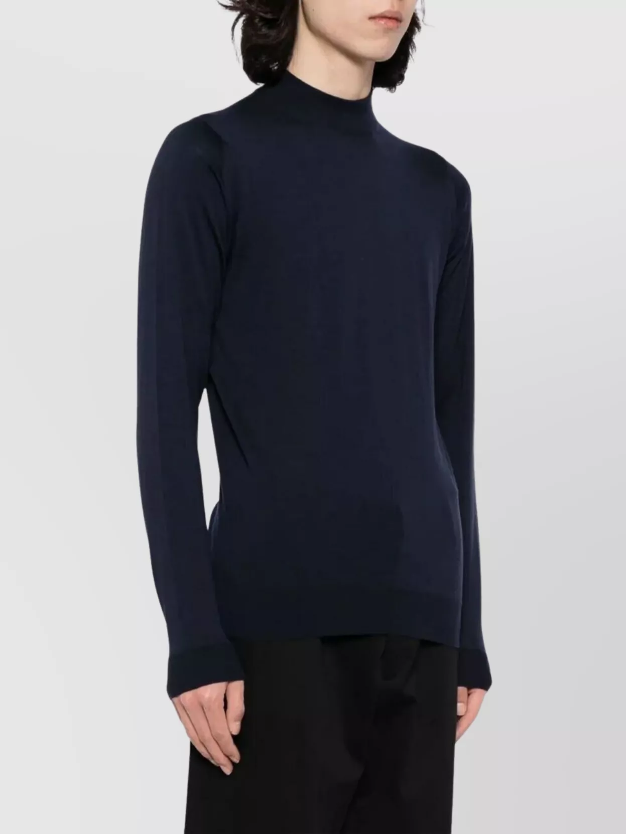 John Smedley Fine Merino Wool Turtle Neck Knit Sweater