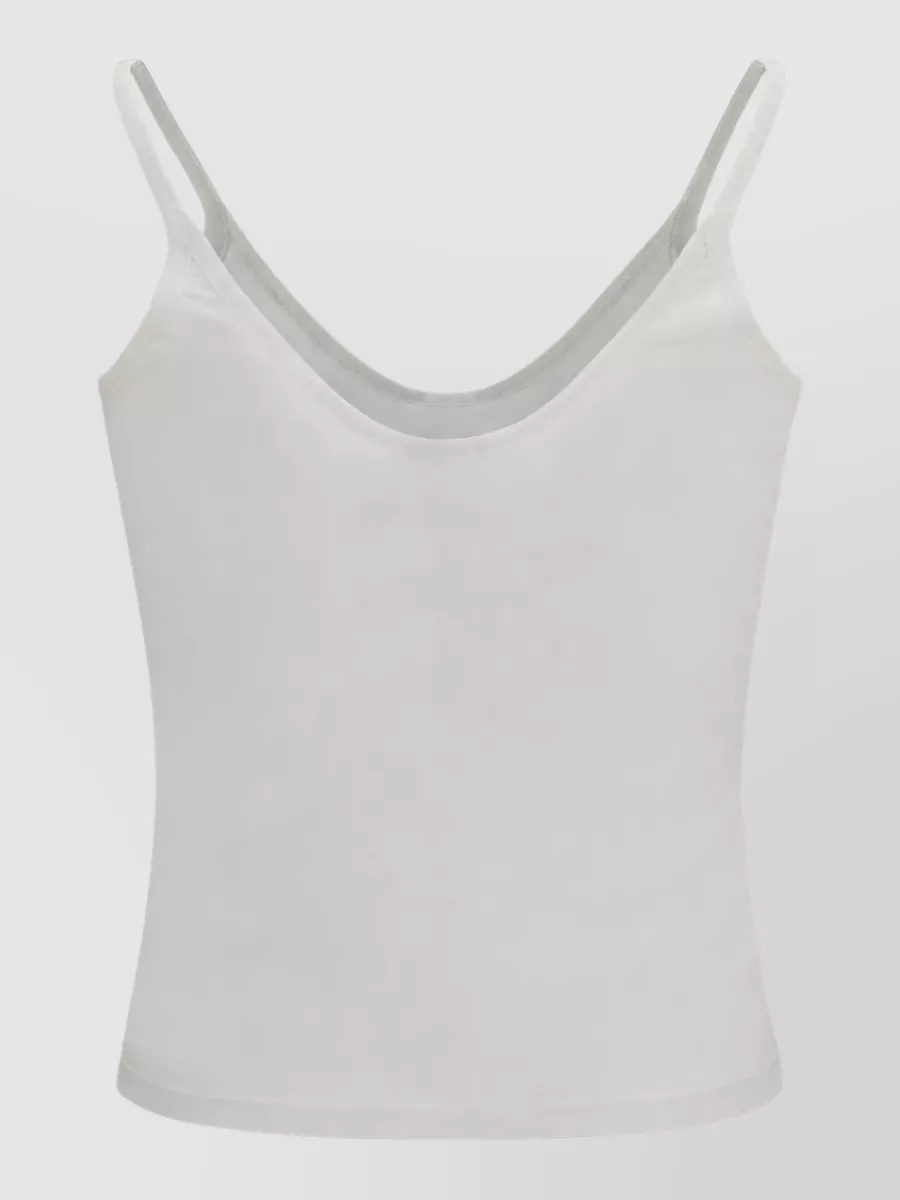 Tom Ford Silk Micro-Rib Racerback Tank Top