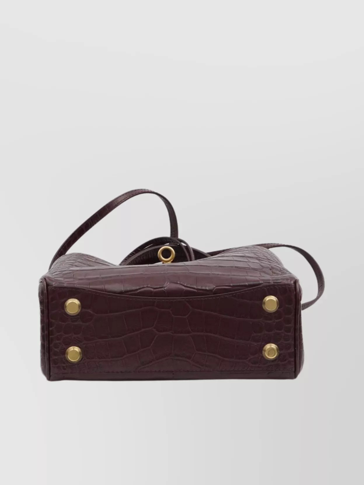 Balenciaga Crocodile Embossed Leather Tote Bag