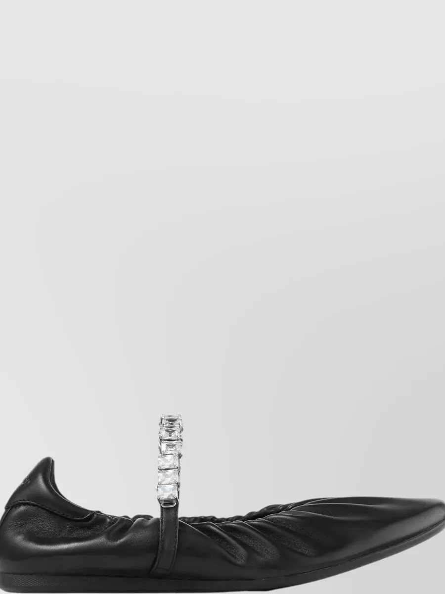 Jimmy Choo Leather Ballerina Shoes