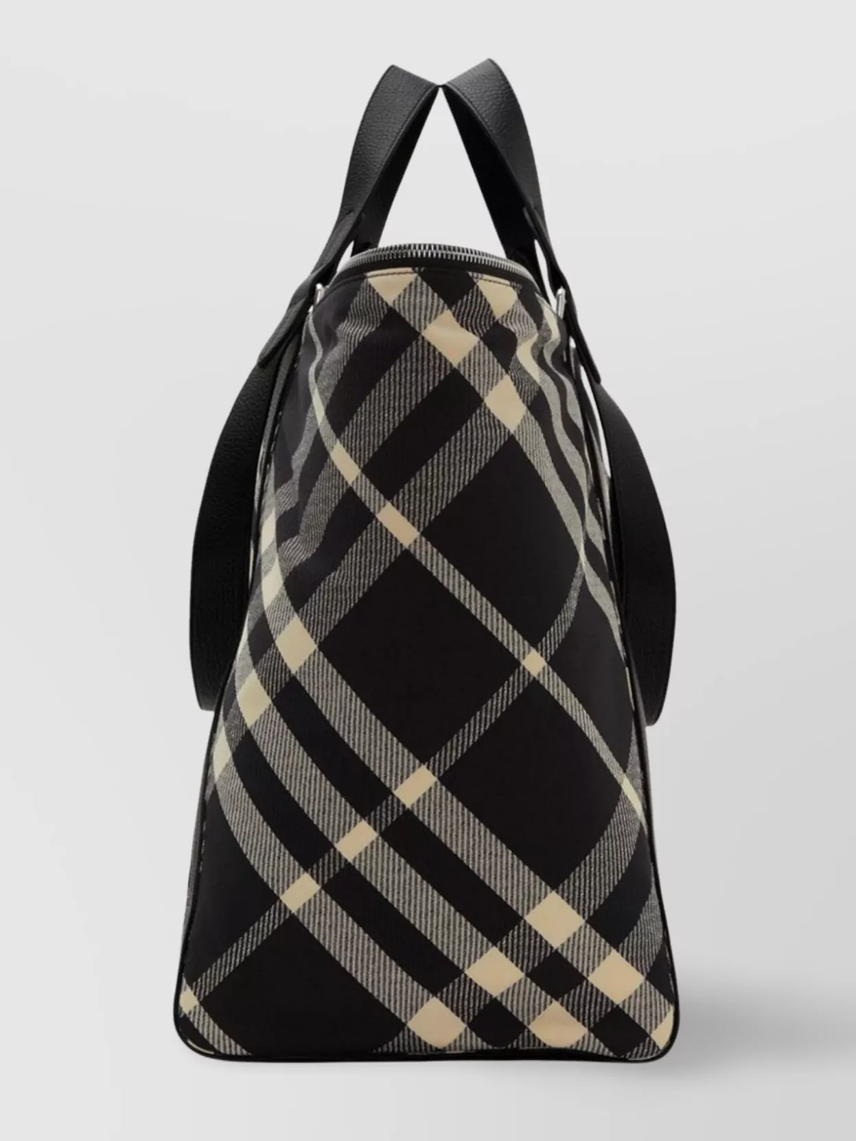 Burberry Checkered Pattern Shoulder Bags With Dual Handles