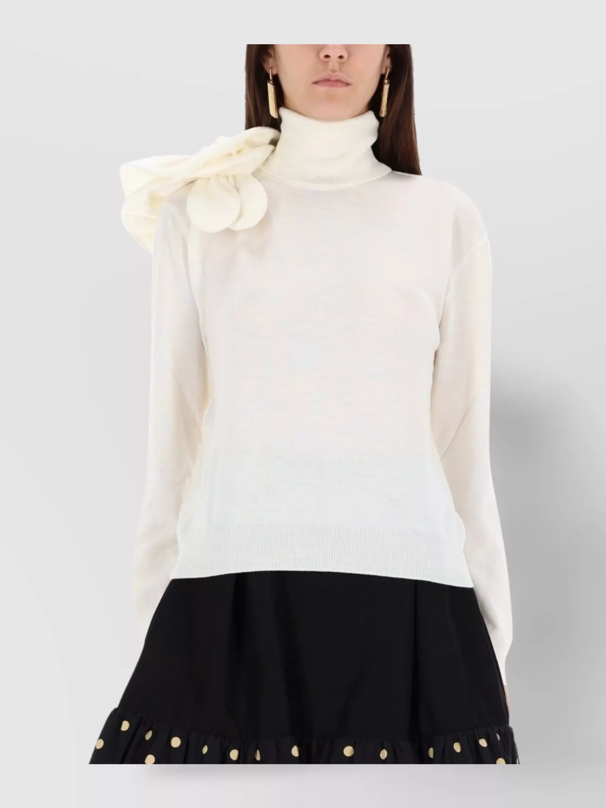Moschino Turtleneck Knitwear Bow Detail