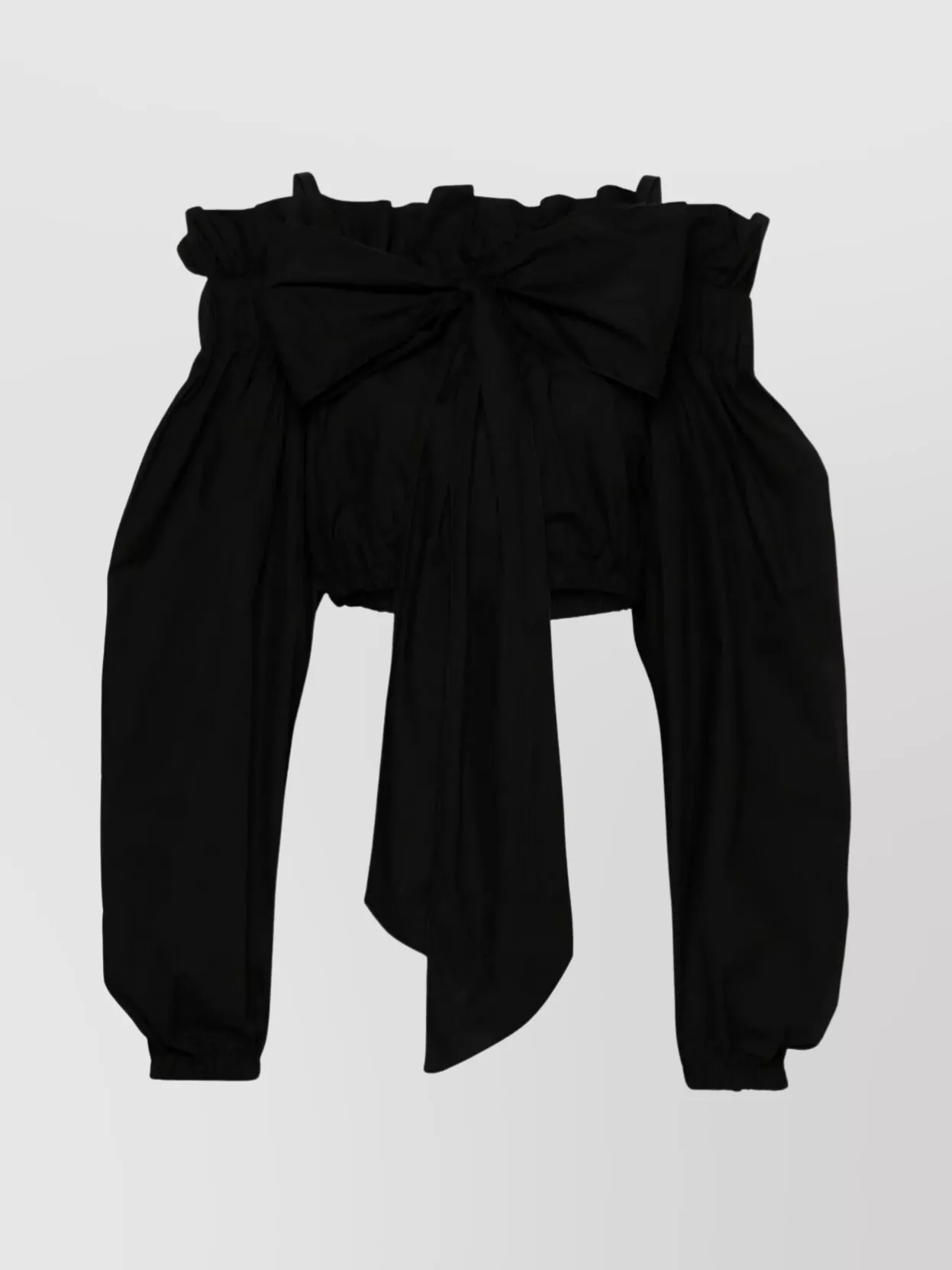 Patou Bow Detail Cropped Bustier Top
