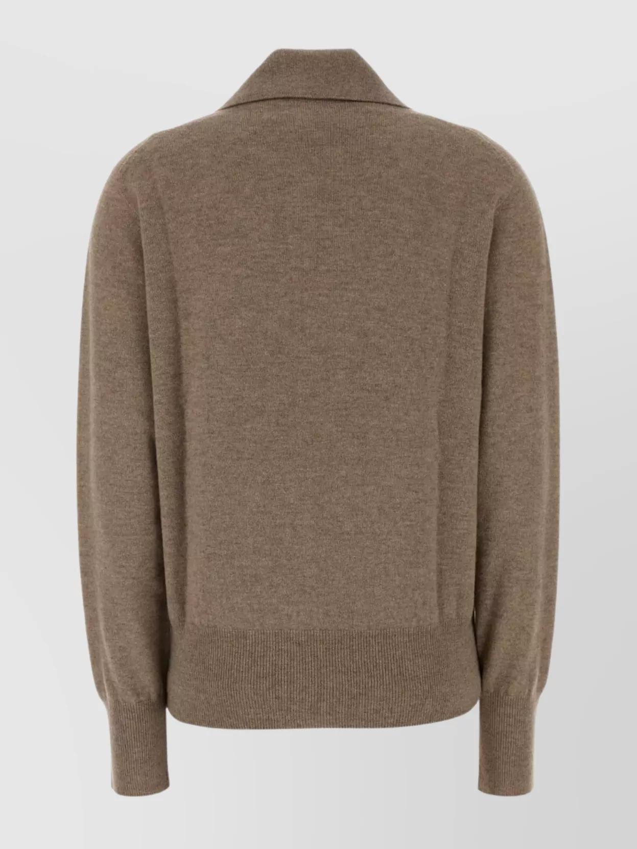 The Row Lillia Cashmere Cardigan Collared Design In Brown