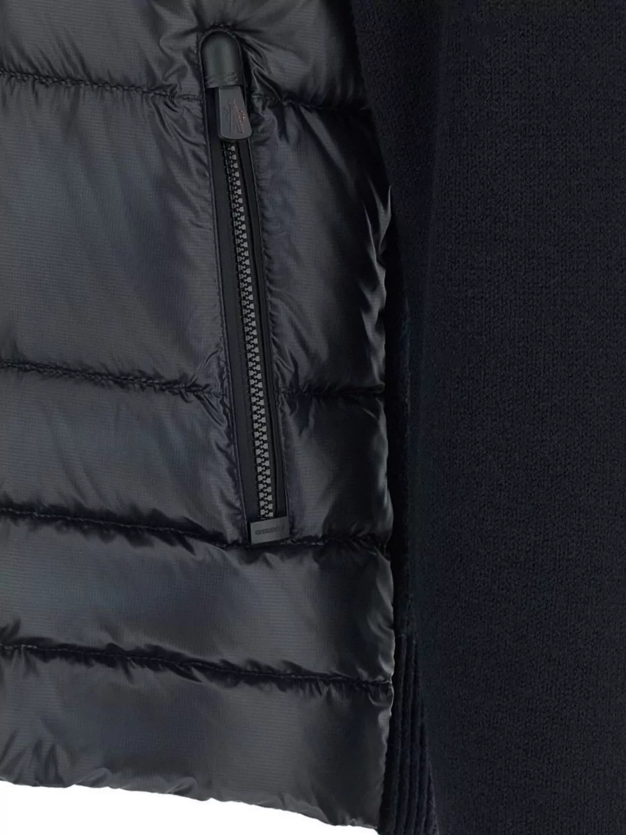 Moncler Grenoble High Collar Quilted Padded Cardigan