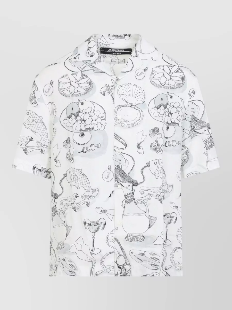 Jacquemus Printed Short-Sleeve Bowling Shirt