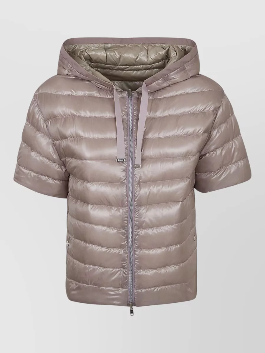 Herno Down Reversible Quilted Short-Sleeve Puffer Jacket