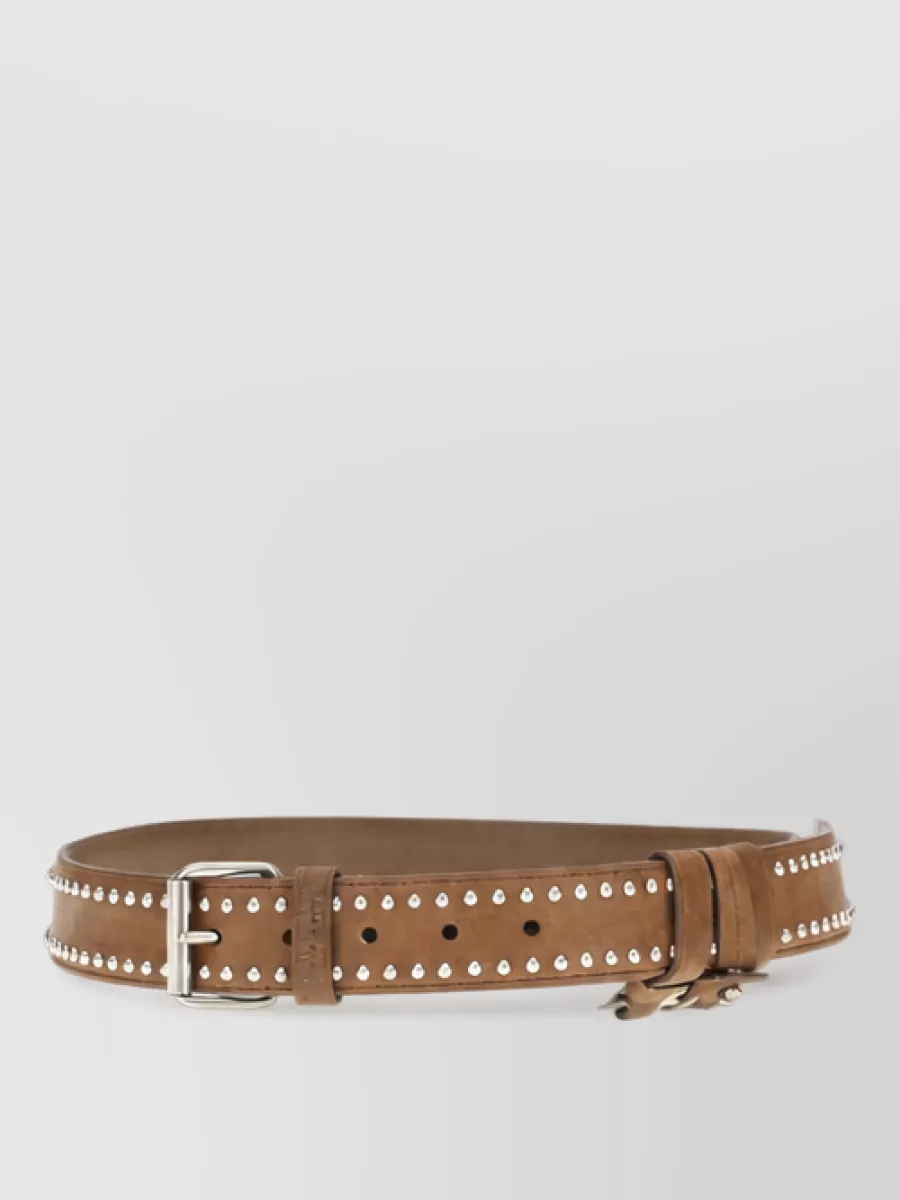 Miu Miu studded suede leather belt