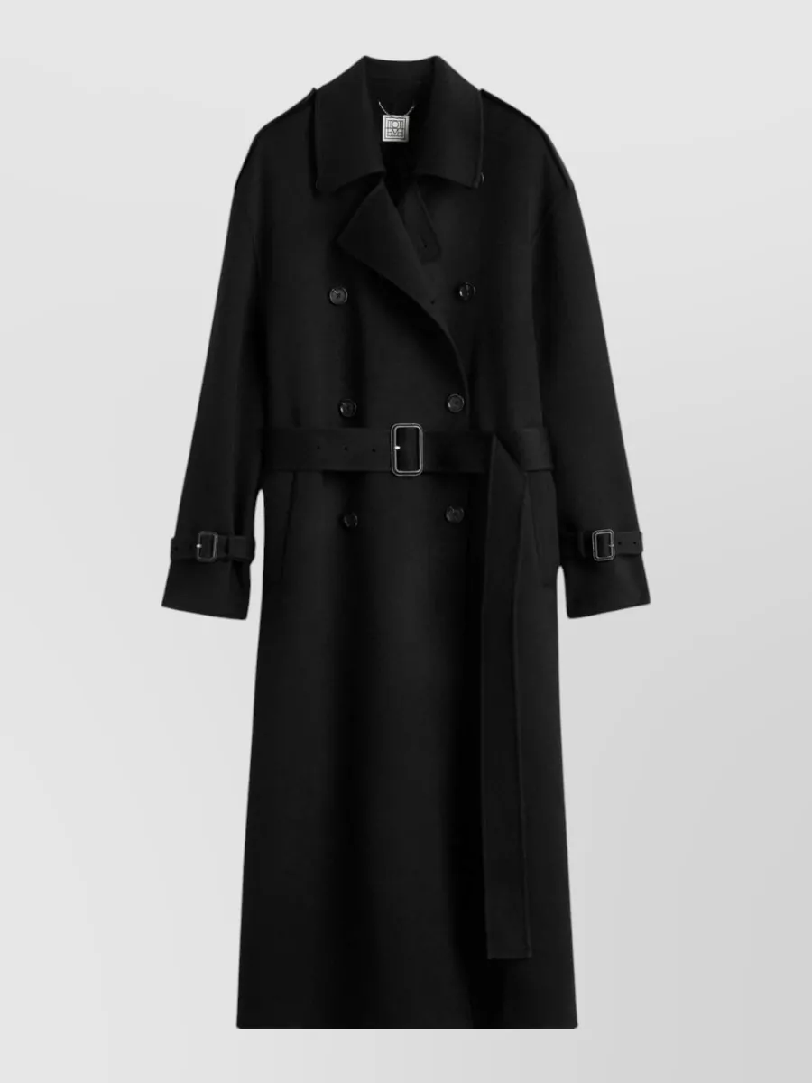 Totême Wool Double-Breasted Belted Fitted Jacket