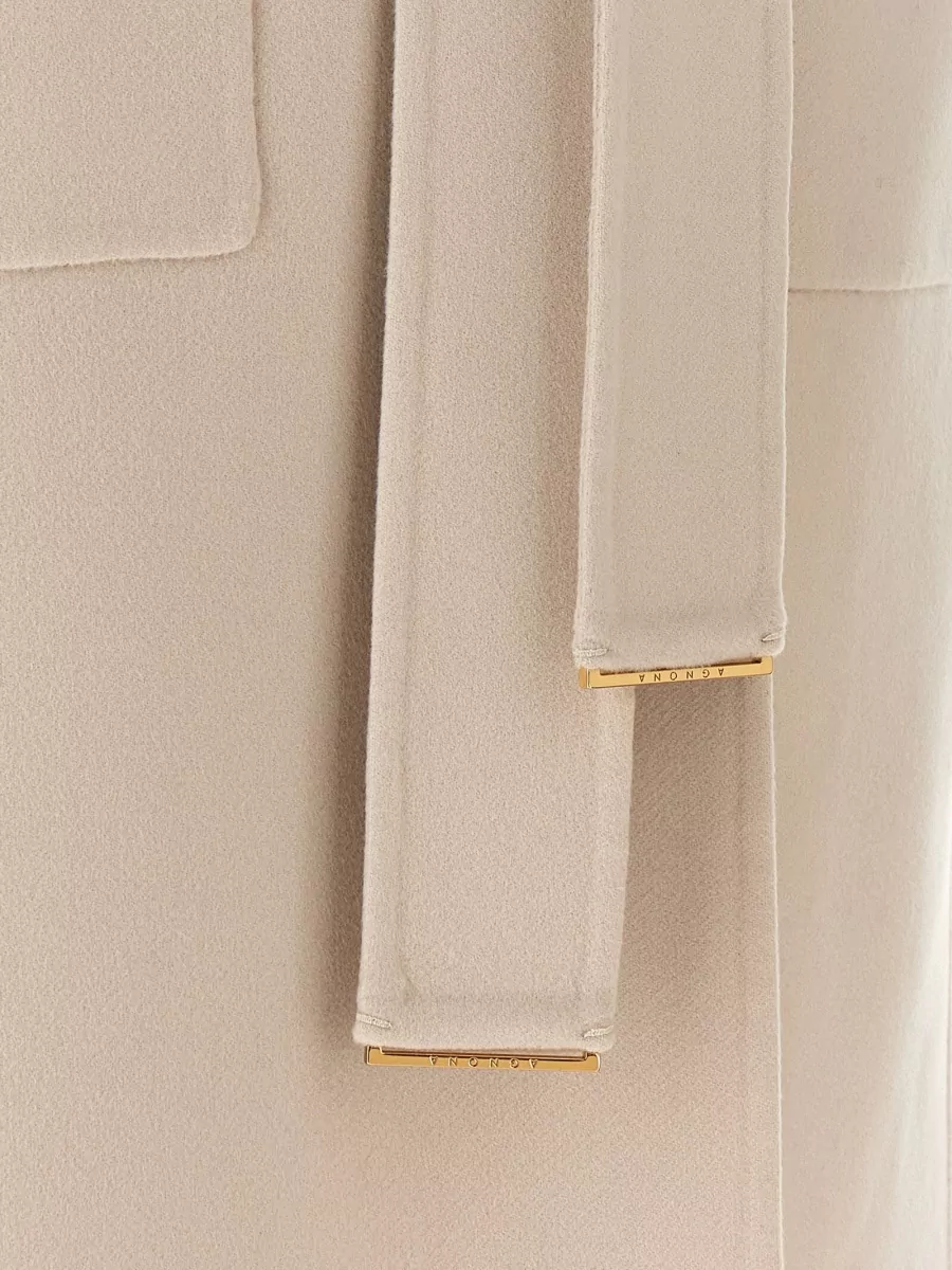 Agnona Cashmere Belted Long Vest