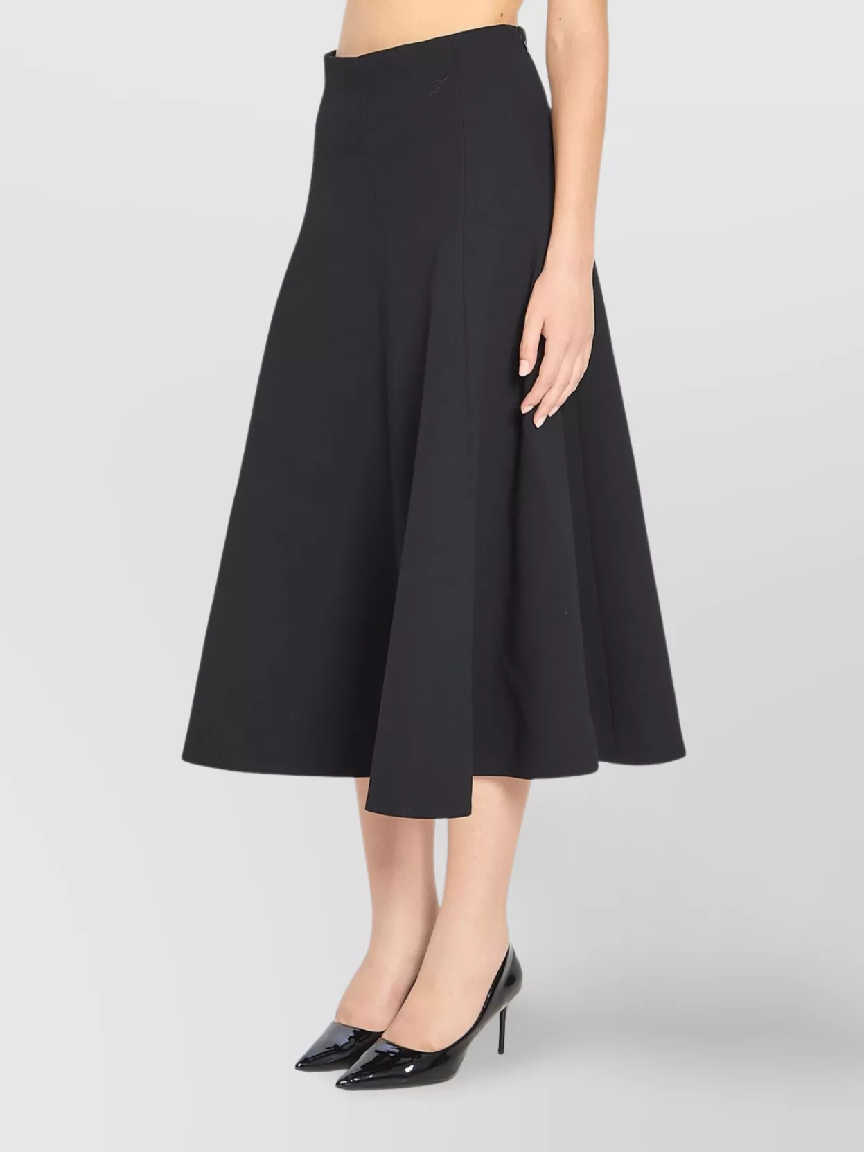 Jacquemus High Waist Embroidered Maxi Skirt In Brown