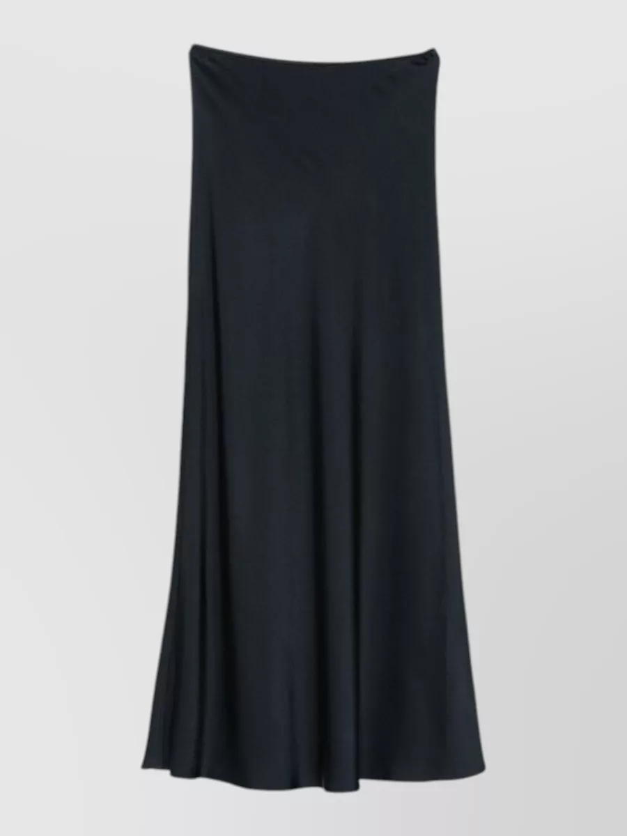 Fabiana Filippi High-waisted satin maxi a-line skirt