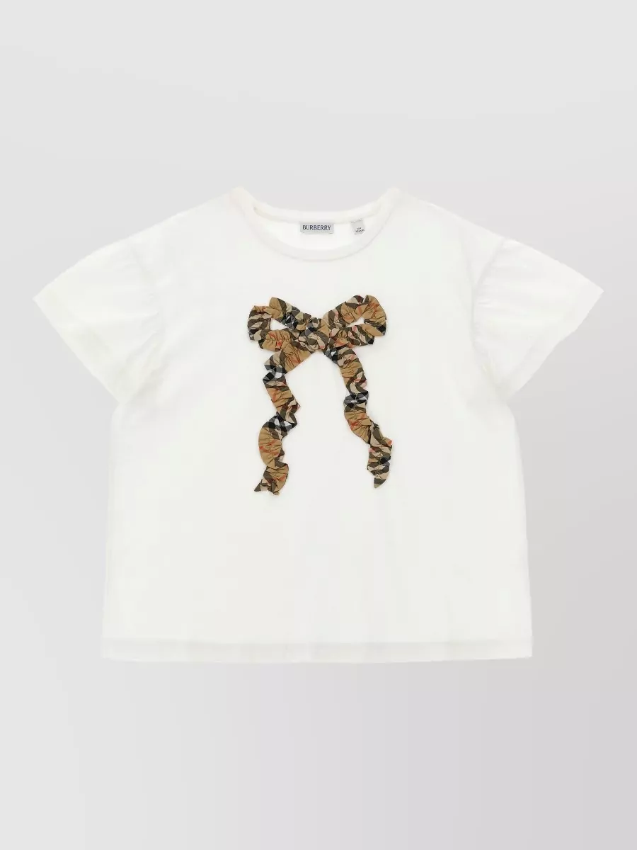 Burberry roxy bow cotton jersey t-shirt