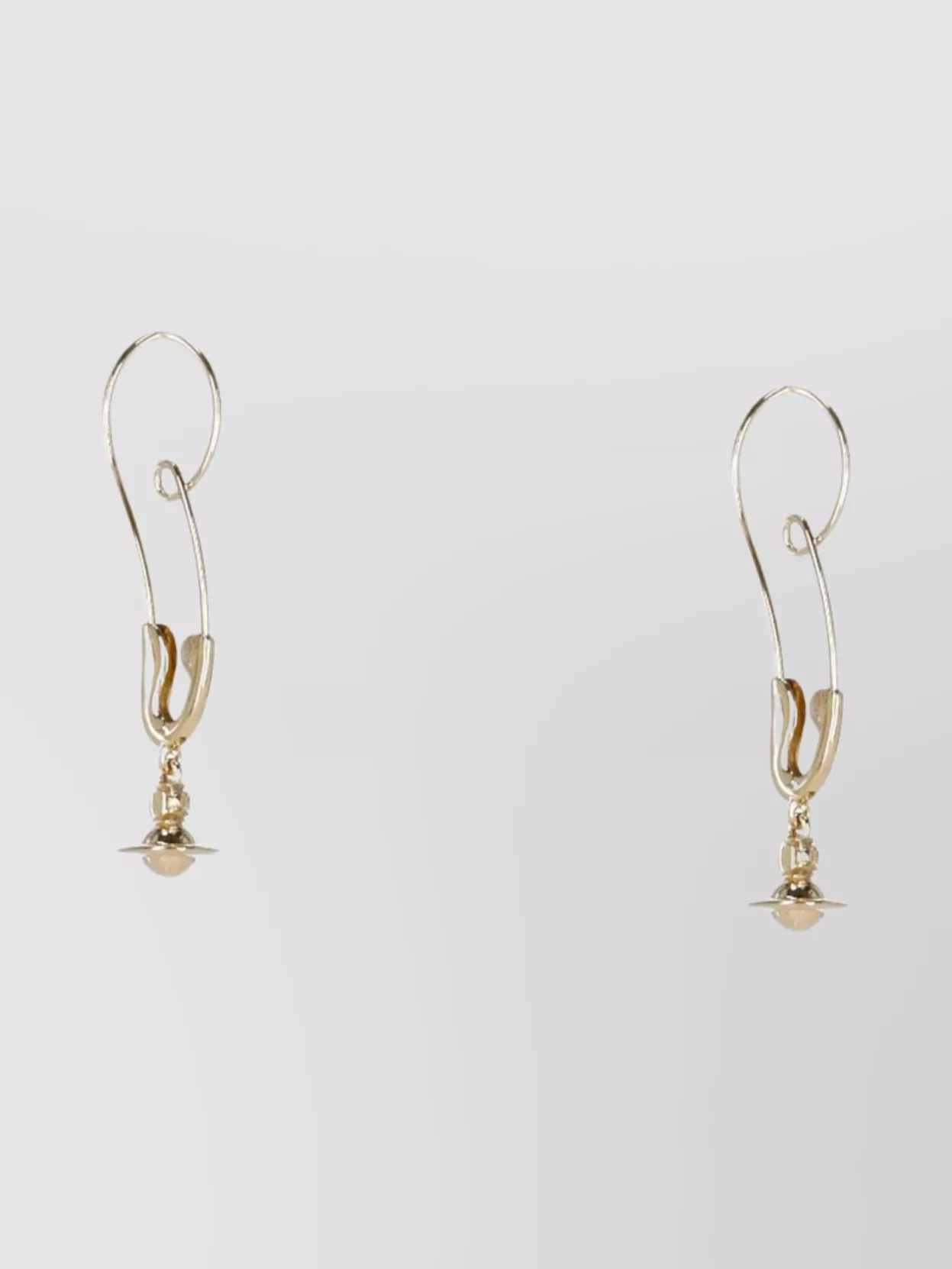 Vivienne Westwood Orb Pendant Hoop Dangle Earrings