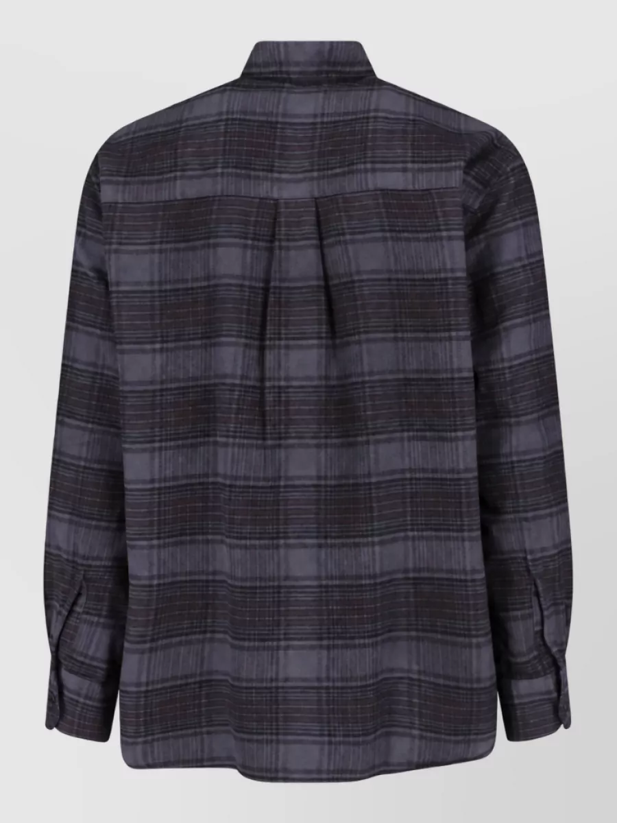 Our Legacy Checked cotton shirt jacket