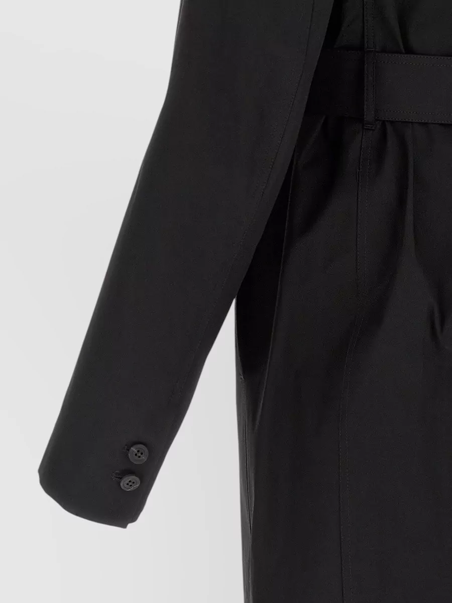 Rick Owens Cotton Double-Breasted Trench Coat